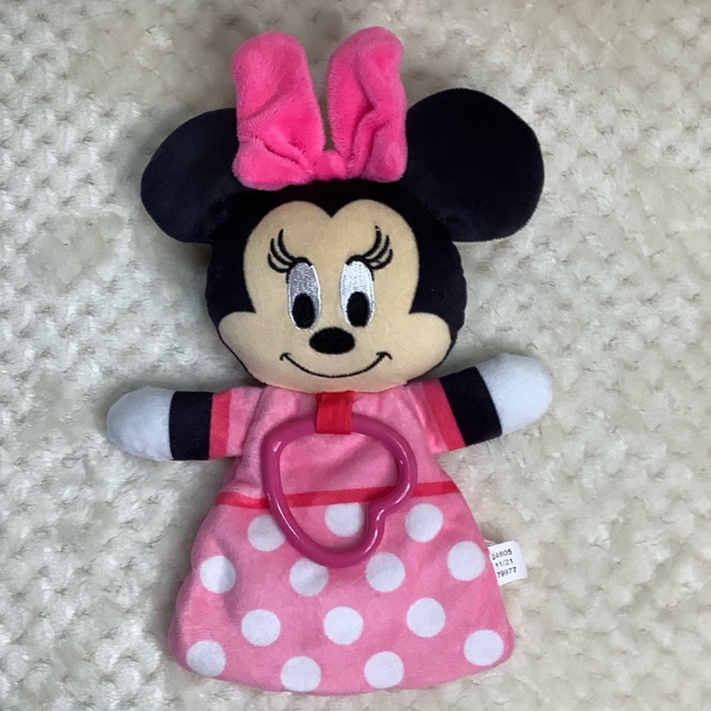 Disney Minnie Mouse Crinkle Sensory Learning Toy Stuffed Animal